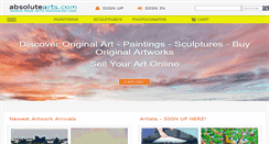Desktop Screenshot of absolutearts.com